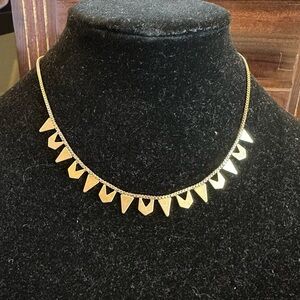 Vintage bronze colored metal necklace.